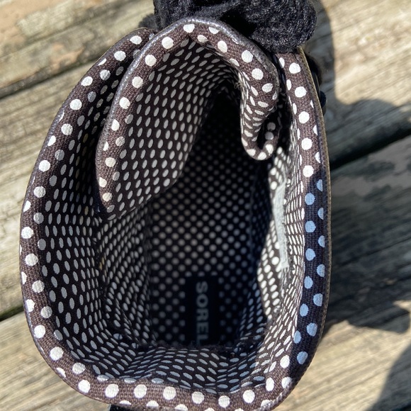 Sorel Tivoli Rain Boots Women’s Sz 8 Blk/Brwn Gently Used-Nice Ready For Fall! - Picture 10 of 17